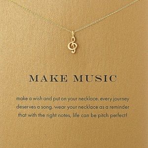 fancy fashions Jewelry - Make music charm necklace gold fancy fashions Jewelry - Make music charm necklace gold